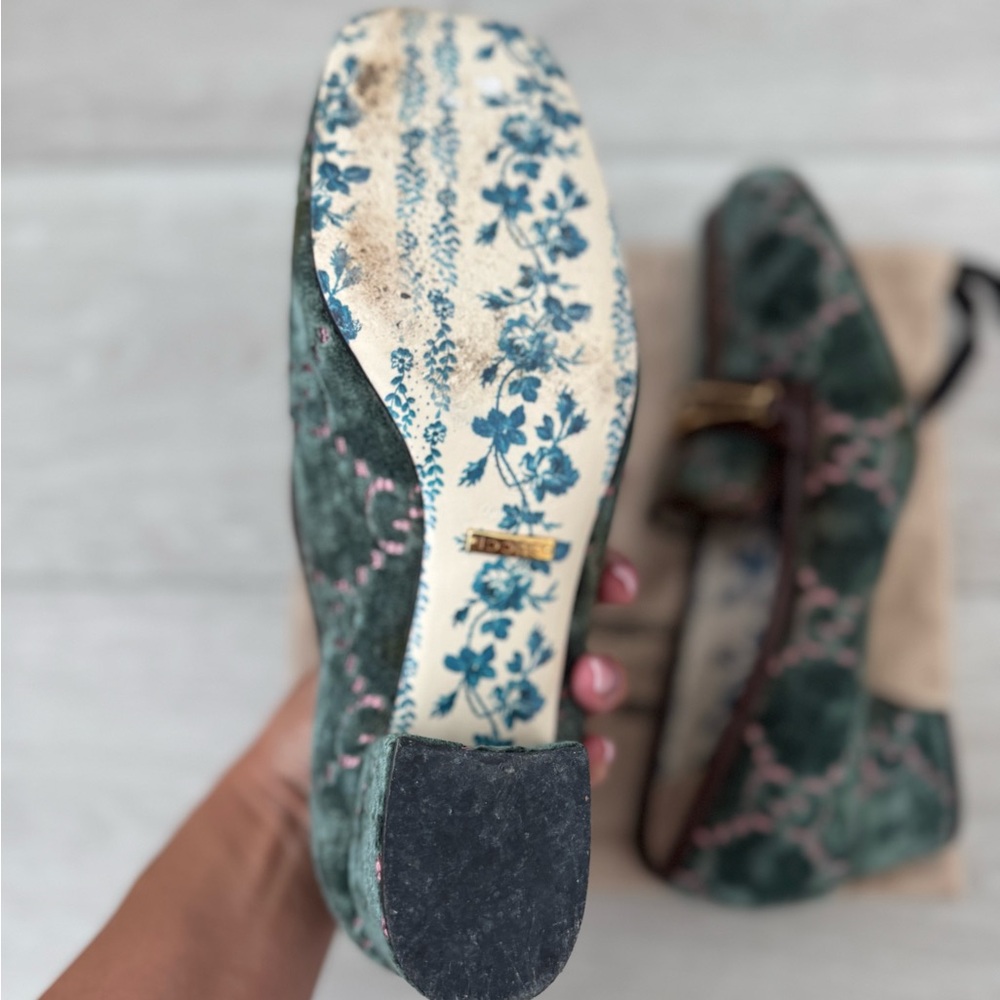 Gucci Green and Brown Women's Pumps - Picture 13 of 13